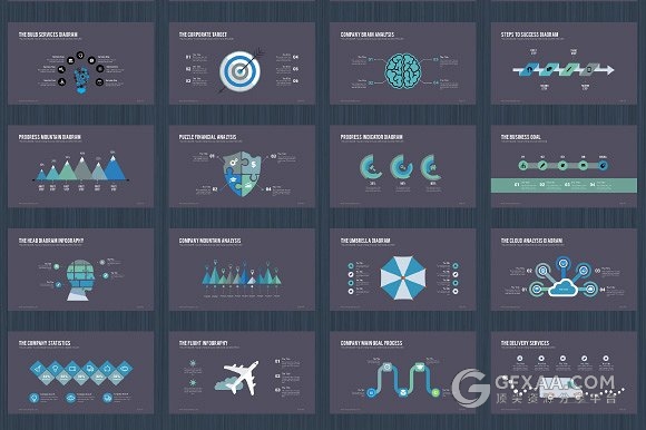 商业公司总结计划报告通用PPT模板 - 顶尖PPT