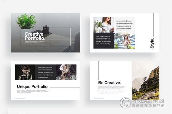 极简风格商务通用PPT模板 - 顶尖PPT