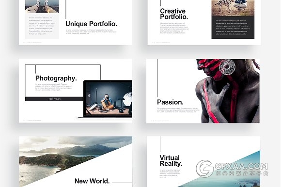 极简风格商务通用PPT模板 - 顶尖PPT