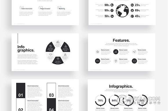 极简风格商务通用PPT模板 - 顶尖PPT