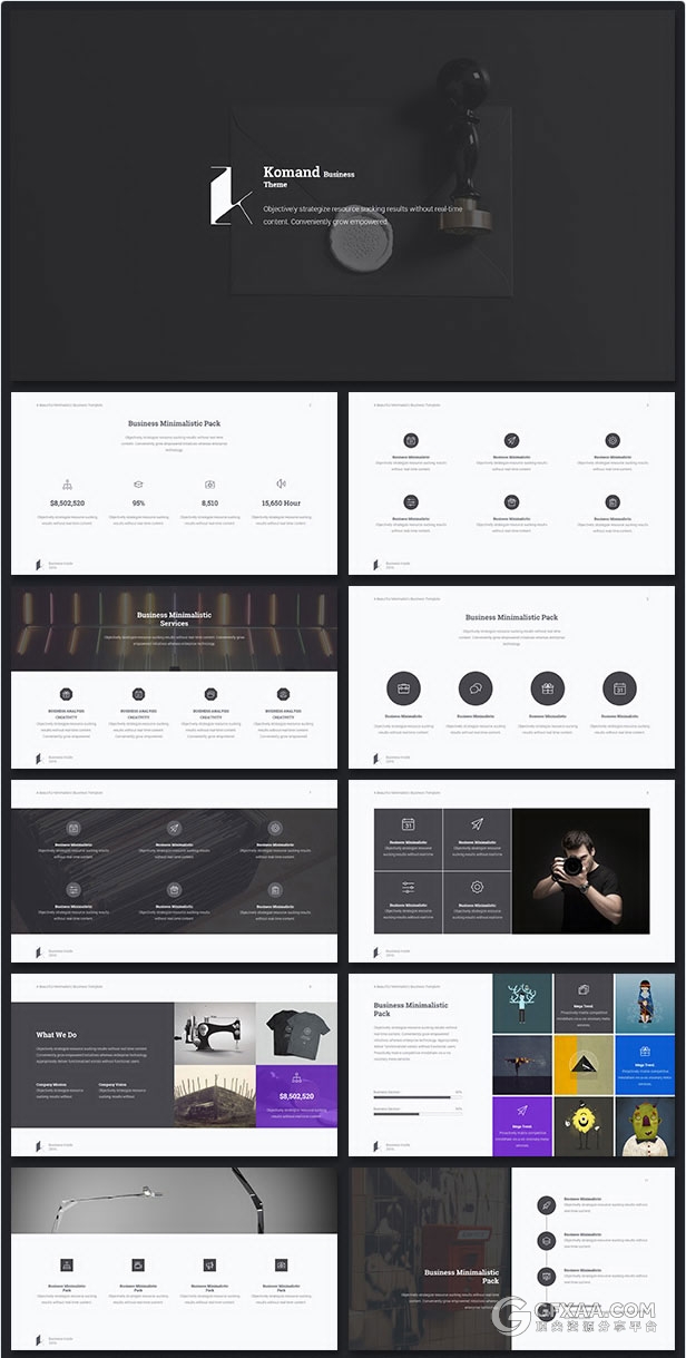 100页高大上动画keynote模板3种配色主题 - 顶尖PPT