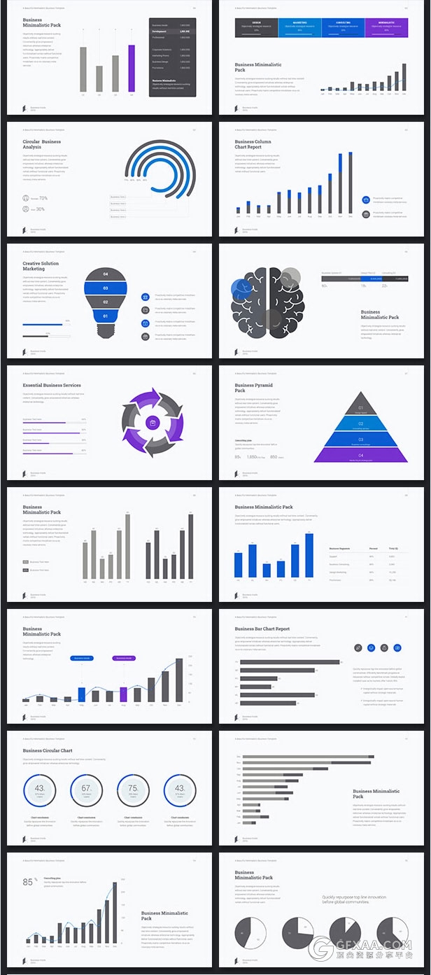 100页高大上动画keynote模板3种配色主题 - 顶尖PPT