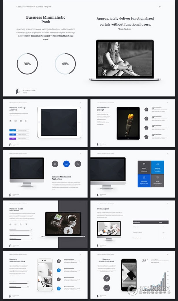 100页高大上动画keynote模板3种配色主题 - 顶尖PPT