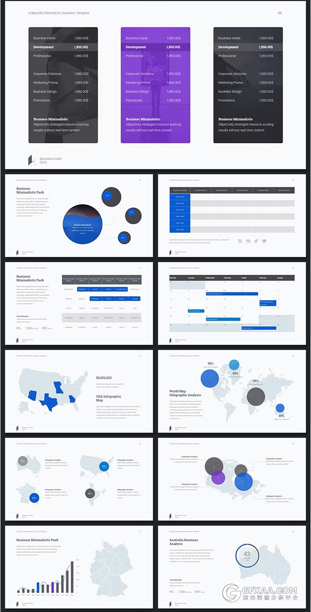 100页高大上动画keynote模板3种配色主题 - 顶尖PPT