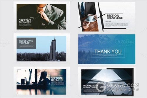 商务公司团队介绍业务合作keynote模板 - 顶尖PPT