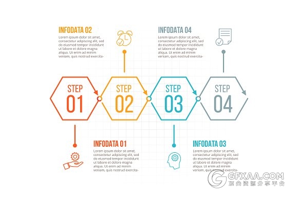 精美线性图形设计多种格式模板 - 顶尖PPT