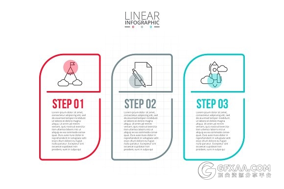 精美线性图形设计多种格式模板 - 顶尖PPT