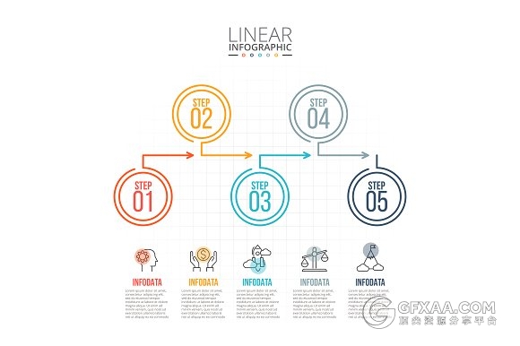 精美线性图形设计多种格式模板 - 顶尖PPT