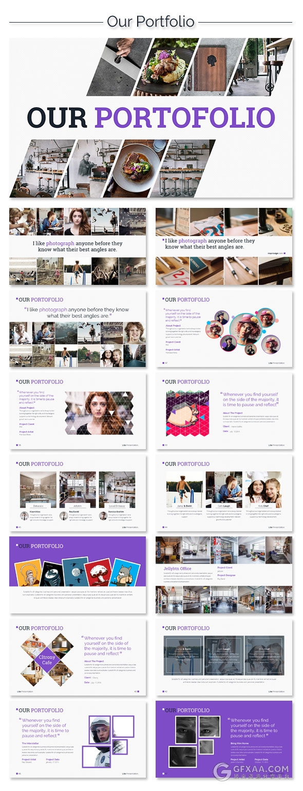 140页精美多色系图形图标keynote模板 - 顶尖PPT