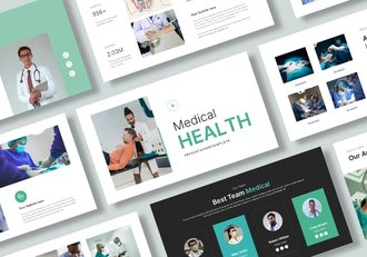 医疗健康医学研究临床医疗医药推广PPT模板 - 顶尖PPT