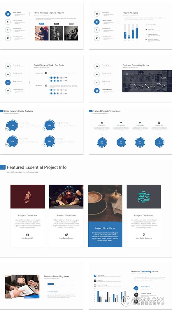 企业商务统计年中汇报总结PPT模板 - 顶尖PPT