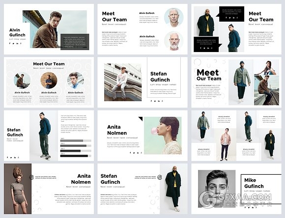 100页极简文艺摄影产品展示PPT模板 - 顶尖PPT