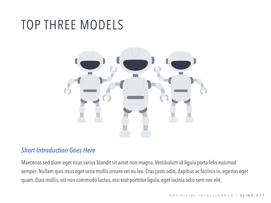 机器人产品展示人工智能创业融资计划书keynote模板 - 顶尖PPT