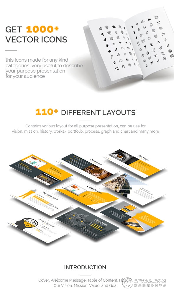 110页高端商务PPT模板100种配色方案 - 顶尖PPT