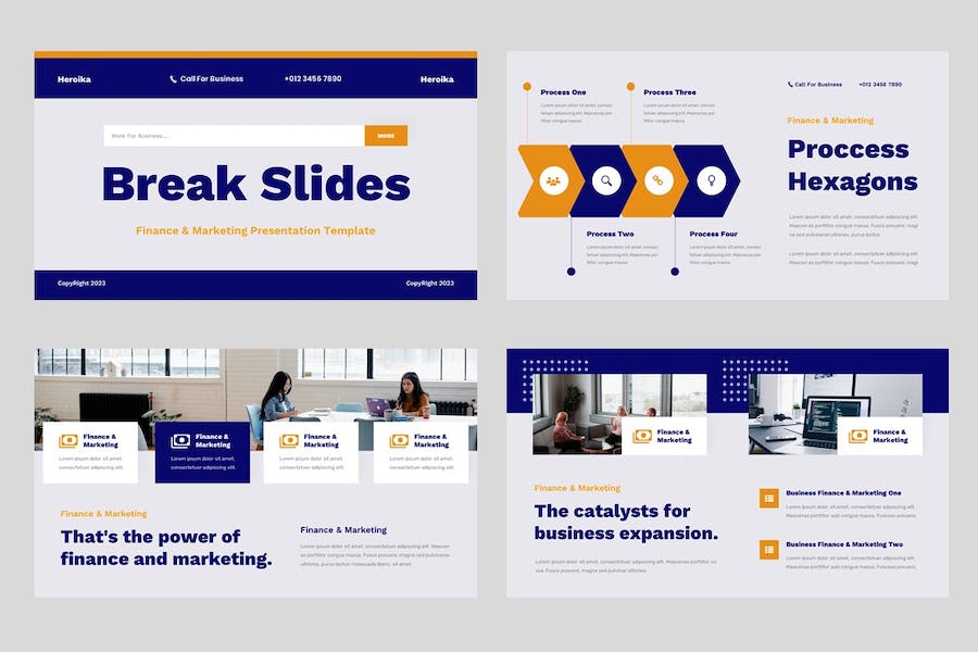 金融投资市场营销策略Keynote模板 - 顶尖PPT