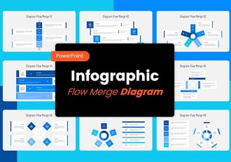 流程合并信息图形PPT模板 - 顶尖PPT