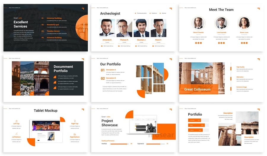 历史知识教育展示学术研究PPT模板 - 顶尖PPT