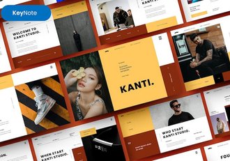 时尚品牌创意展示宣传商业keynote模板 - 顶尖PPT