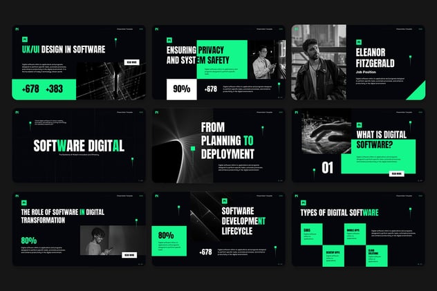 软件推介平台PPT模板 - 顶尖PPT