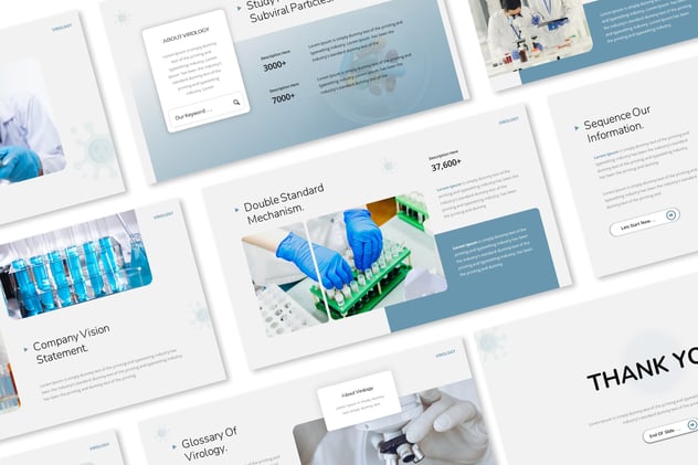病毒防护知识临床病毒检测分析PPT模板 - 顶尖PPT