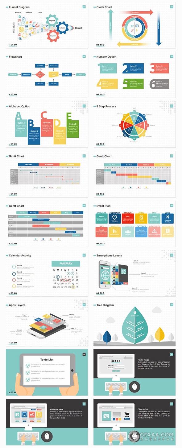 250页商务报告业务统计分析图表PPT模板 - 顶尖PPT