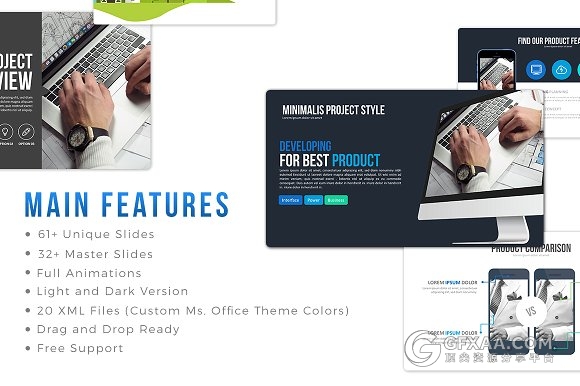 20种配色方案60页经典商务多用途PPT模板 - 顶尖PPT