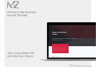 110页极简风格摄影图片产品展示keynote模板 - 顶尖PPT