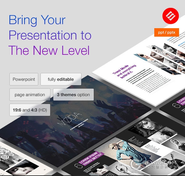 精美商务欧美风格多用途PPT模板 - 顶尖PPT