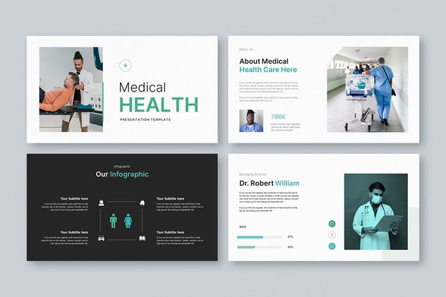 医疗健康医学研究临床医疗医药推广PPT模板 - 顶尖PPT