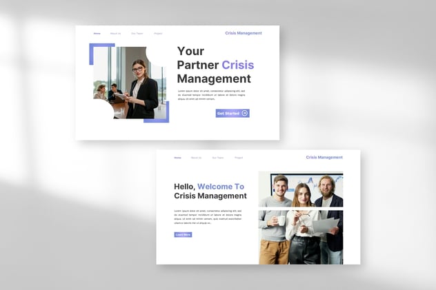 商业公司危机管理PPT模板 - 顶尖PPT