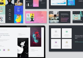 广告公司创意机构作品展示团队介绍通用keynote模板 - 顶尖PPT