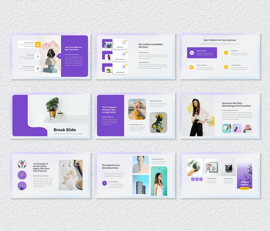 办公多用途场景适用PowerPoint模板 - 顶尖PPT