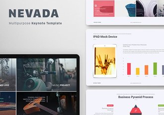精美多色系逻辑图标高端商务keynote模板 - 顶尖PPT