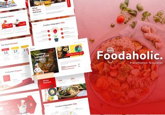 美食狂人烹饪主题PPT模板 - 顶尖PPT