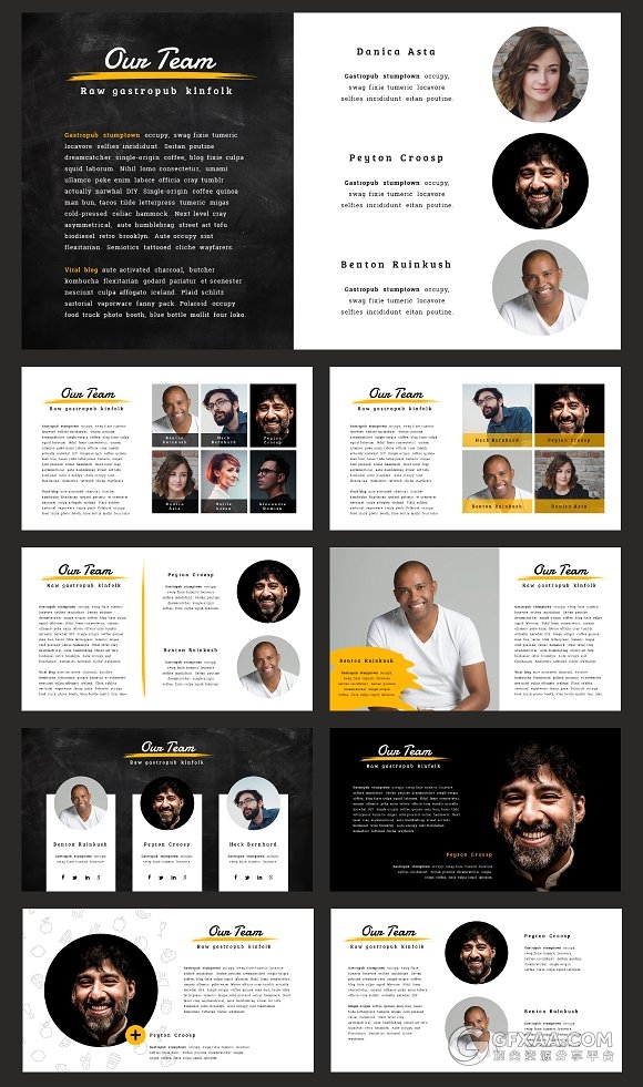 80多页西式餐饮美食摄影报告PPT模板 - 顶尖PPT