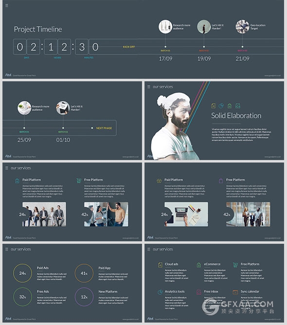 95页高端商务业务合作团队介绍keynote模板 - 顶尖PPT