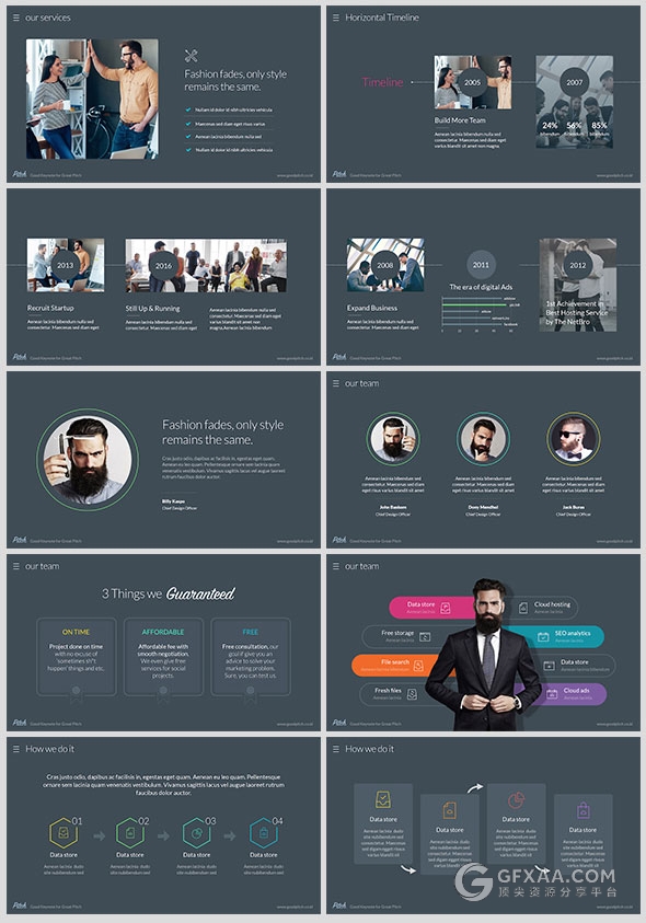 95页高端商务业务合作团队介绍keynote模板 - 顶尖PPT
