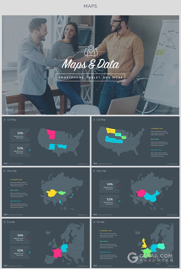 95页高端商务业务合作团队介绍keynote模板 - 顶尖PPT