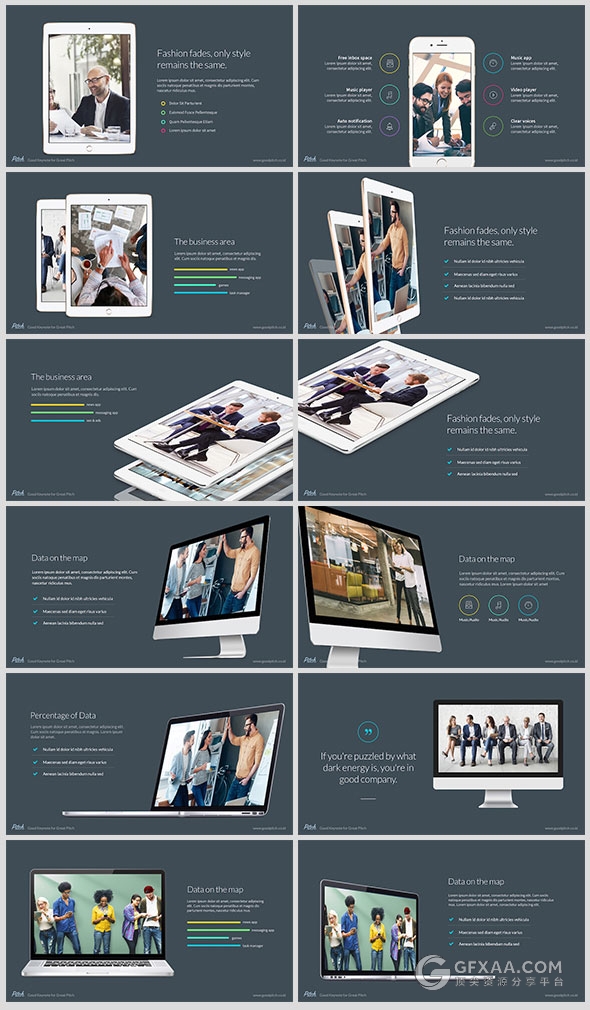95页高端商务业务合作团队介绍keynote模板 - 顶尖PPT