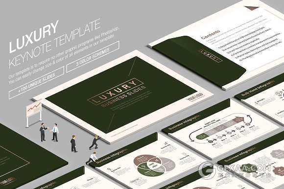 4:3创意信封设计keynote模板 - 顶尖PPT