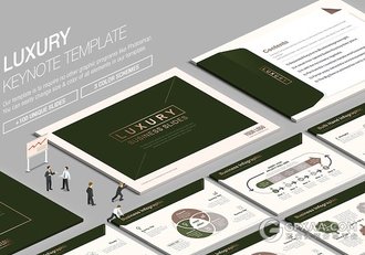 4:3创意信封设计keynote模板 - 顶尖PPT