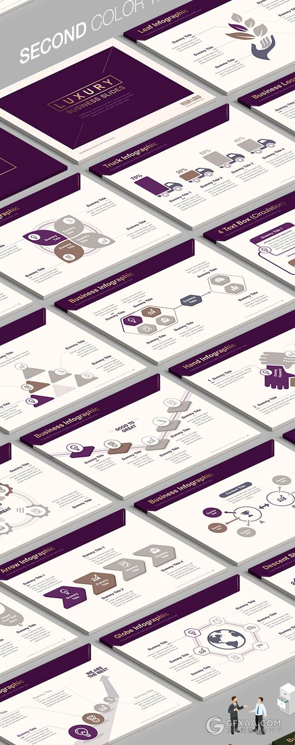 4:3创意信封设计keynote模板 - 顶尖PPT