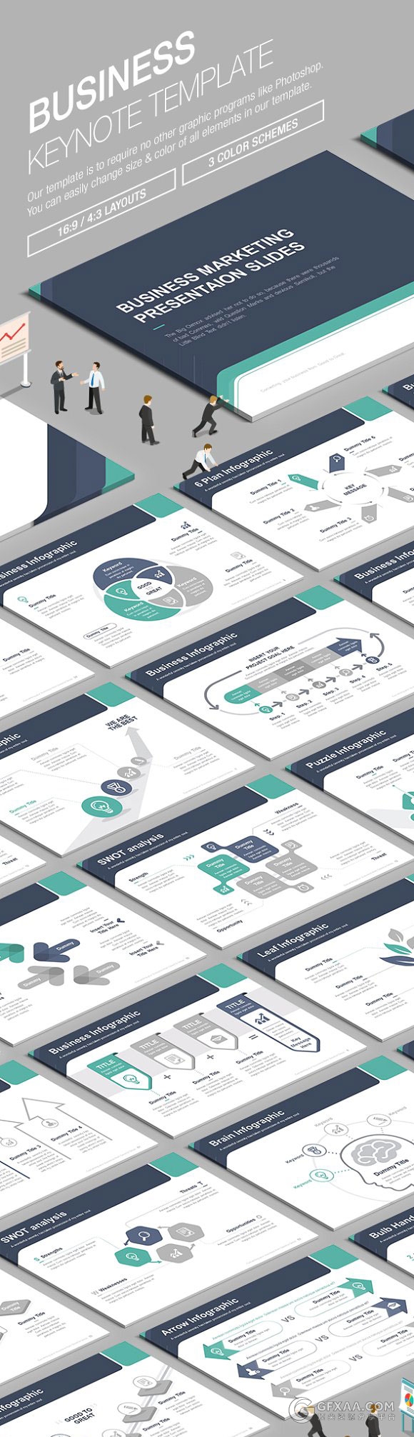 4:3创意商务团队多用途keynote模板 - 顶尖PPT