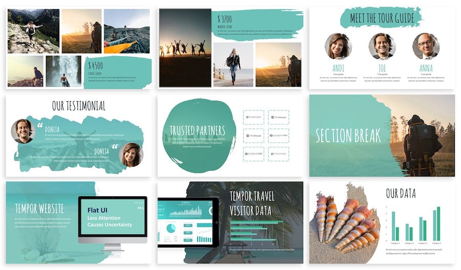 创意艺术设计作品展示PPT模板 - 顶尖PPT