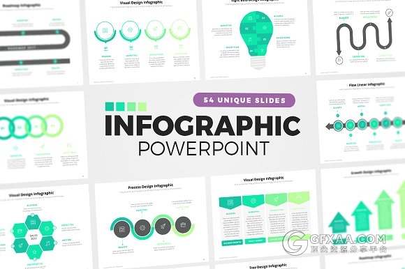 54个PPT绘制的精美逻辑图形图标 - 顶尖PPT