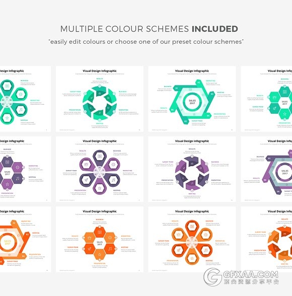 54个PPT绘制的精美逻辑图形图标 - 顶尖PPT