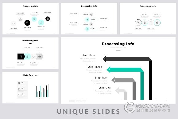 204页极简商务团队业务合作keynote模板 - 顶尖PPT