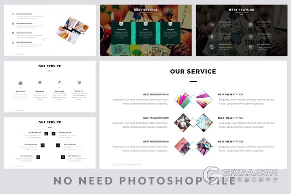 204页极简商务团队业务合作keynote模板 - 顶尖PPT