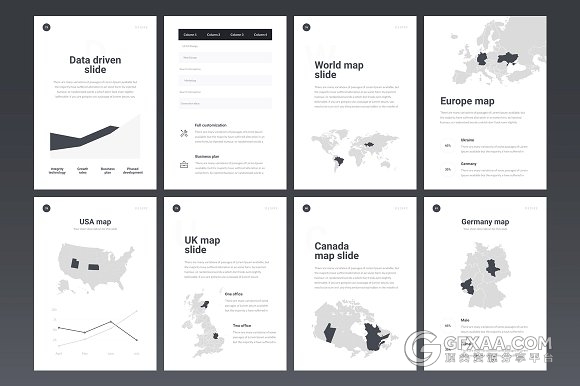 89页A4规格极简商务风格多用途PPT模板 - 顶尖PPT