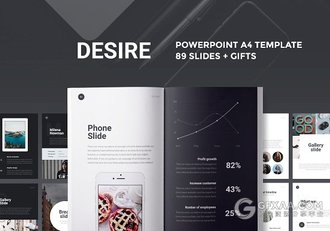 89页A4规格极简商务风格多用途PPT模板 - 顶尖PPT